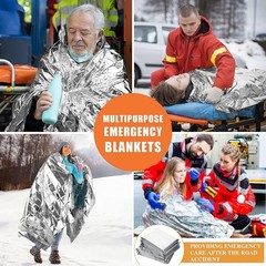 5-30pc Outdoor Emergency Gold-sliver Survival Blanket Waterproof First Aid Rescu