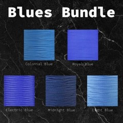 325 Paracord Classic Neon Camo Blue Brown Rainbow Colorful 10 ft Hanks Set of 5!