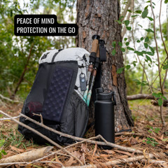 Police Magnum Personal Safety Alarm siren & Flip Top Pepper Spray Combo- Black