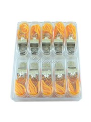 Camping Sport Stainless steel coach loud whistle with lanyard Bulk 10 pack