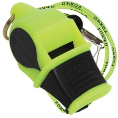 NEON/BLACK Fox 40 SONIK BLAST CMG Whistle Official Coach Safety – FREE LANYARD
