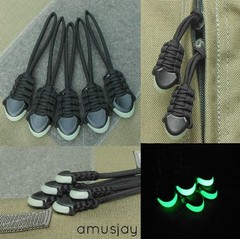 5) Paracord Zipper Pulls – 5.11 Tactical Rush Back Packs Molle Bags- Black
