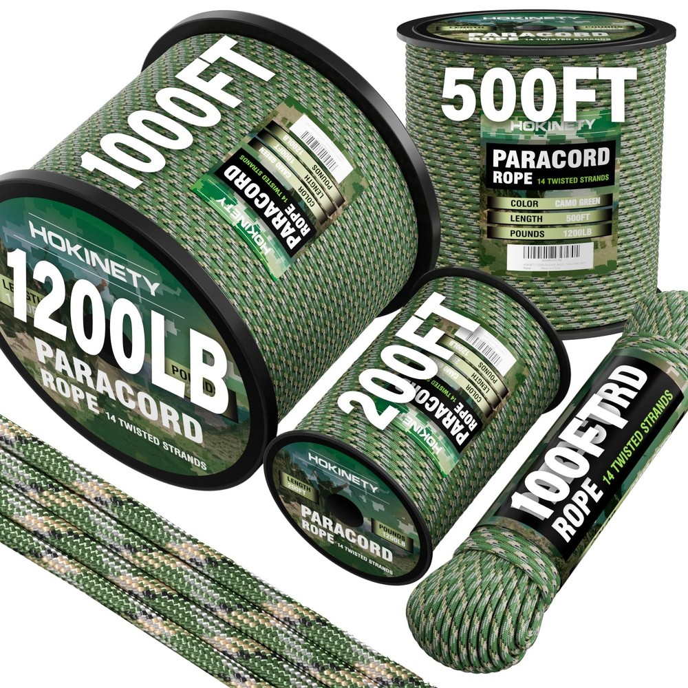 1200 Paracord Rope – 4.4mm 14 Strand Nylon Parachute Spool para Cord Lanyard …