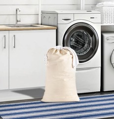 COTTON CRAFT Extra Large Laundry Bags – Heavy Bag / 1 Pack, White
