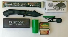 Knife Fire & Light Kit Emergency Survival Camping Doomsday Prepper Bug Out Bag