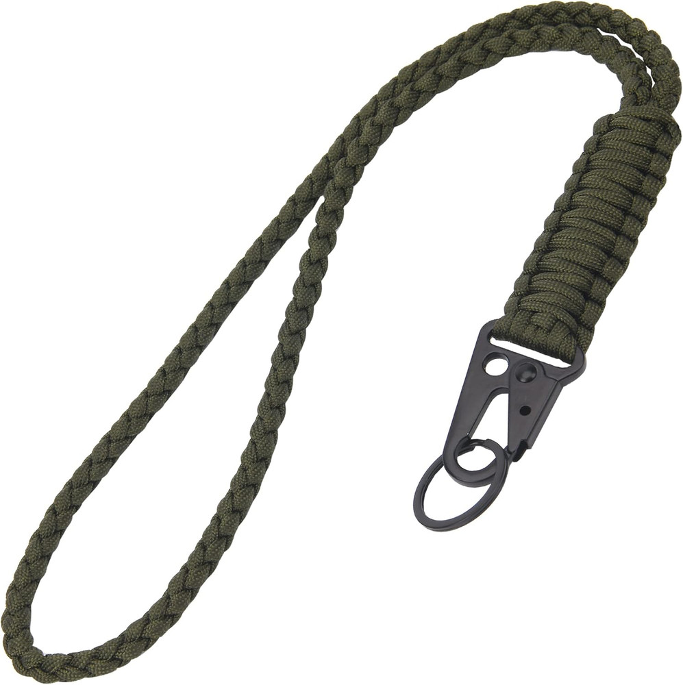 Heavy Duty Paracord Lanyard Keychain, Paracord Necklace Cell Phone Keychain Whis