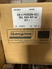 ER™ 4 Person Deluxe Home Survival Kit by Quake Kare