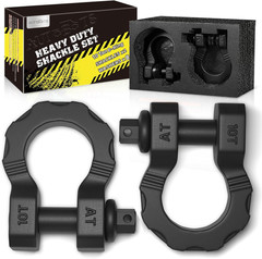 D Ring Shackles 80,000 Lbs Break Strength Heavy Duty 3/4” Clevis Shackle with 7/