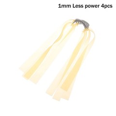 4Pcs 1/1.2/1.2/2mm Shooting Rubber Bands Hunting Slingshot Flat Rubber Bands