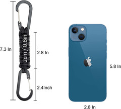 Paracord Keychain Carabiner Clip, D Ring Lanyard Hanger Stroller Hook for Water