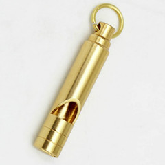 Brass Metal Emergency Whistles – 2 Pcs Adults/Kids Outdoor Loud Sound SOS Sur…