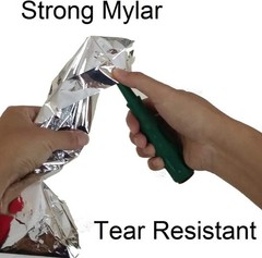 2-Pack Emergency Sleeping Bags, Mylar Thermal Bivy Sack for Survival