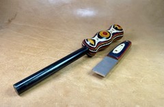 Bushcraft Camping Survival Firesteel Ferro Rod Hardwood Scraper Striker Set