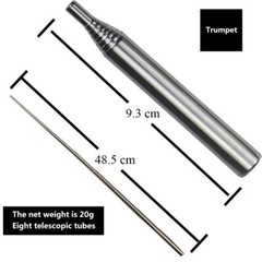 Practical Outdoor Pocket Bellow Collapsible Tool Blow Fire Tube Camping Survival