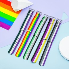 Nanafast LGBT Rainbow Wristband for Women, Men – Adjustable Pride Bracelet fo…