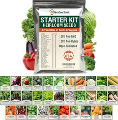 15,000 Heirloom Seeds | 32 Seed Types | Survival Seeds | 2026 Season | Non GM…