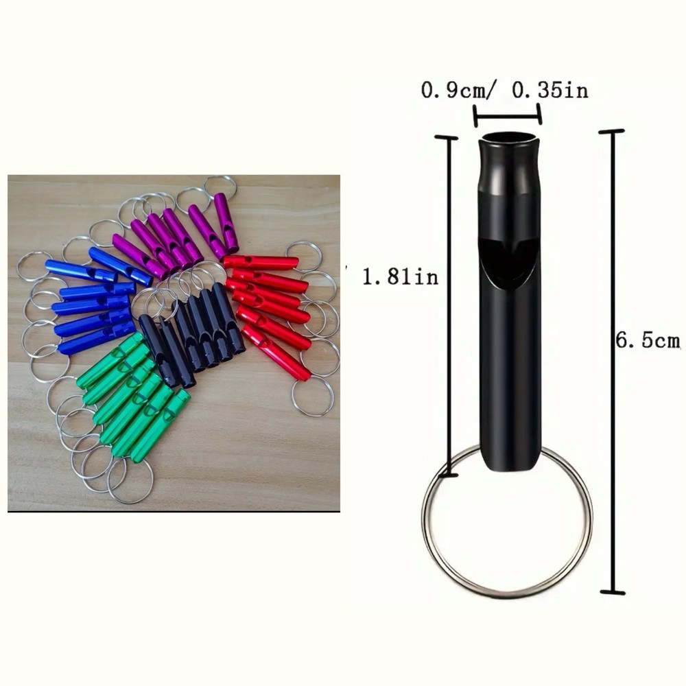 Security Whistles – Emergency, Hiking, Camping, Survival-Random Color Lot Of 2