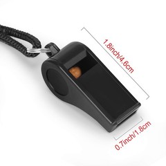 Loud Plastic Whistles with Lanyard Bulk for Coaches, Referees, Officials