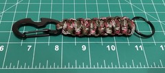 2 Pcs Survival Military Paracord Keychain Lanyard
