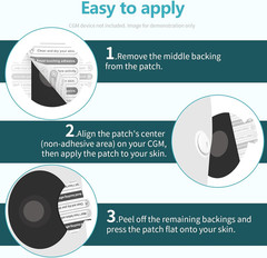 20Pcs Adhesive Patches for Libre 3 & plus Waterproof,Sensor Covers for Cgm,Pre-C