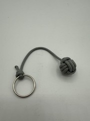 Grey Monkey Fist Keychain