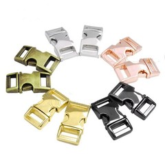 10pcs 10mm Metal Side Release Buckles Bracelet Dog Collar Belt Parts Accessories