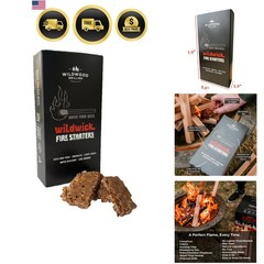 Wildwick Firestarters – Easy to Light, Odorless, Weatherproof & Long Burning