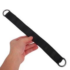 2Pcs Heavy Duty Nylon Tree Swing Strap Kit with D Rings Antislip Design Black