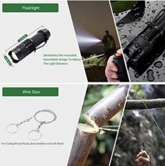 Coogeo Survival Kits 15 In 1 – Great Gifts for Men Dad Husband Camouflage, New