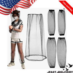 3 Pack Anti Mosquito Netting Suit, Mosquito XL Head Net, Mosquito Arm and Leg Sl