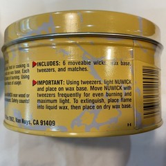 Lot of 2 – NuWick 120 Hour Emergency Candle Survival Kits in Tin, Wicks, Matches