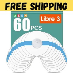 60 Pack Freestyle Sensor Covers for Libre 2/3,Waterproof Sensor Patches,Adhesive