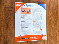 Off! Clip On Fan Circulated Mosquito Repellent & 4 Refills Odorless NIB