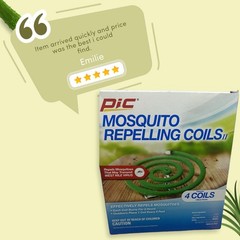 Pic Mosquito Repelling Coils 5-7 Hours, 4 Coils