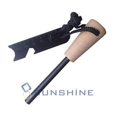 Fire Starter Flint Steel Striker Survival Kit Ferro Rod Camping Outdoor Tool