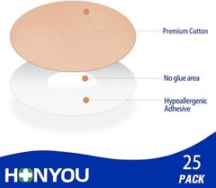 25-Pack Skin-Like Cotton Patches for Libre 3 – Sport-Friendly & Protective