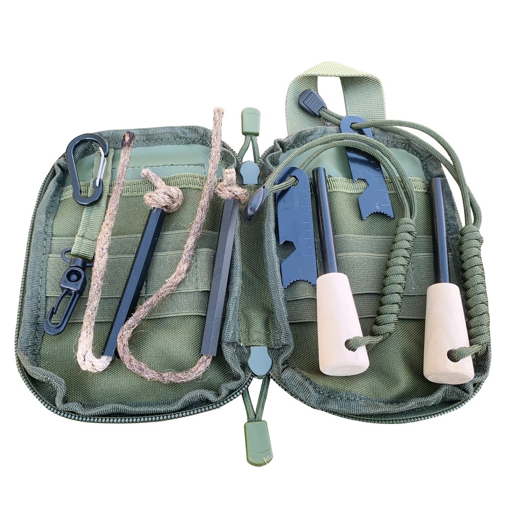 Fire Starter Survival Kit, Larger Ferro Rod with Striker Lanyard 3in Long Fli…