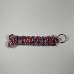 Handmade Braided Paracord Keychain Multicolor