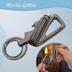 Permanent Match Lighter, 3-in-1 Survival Fire Starter Kit with Bottle Opener …