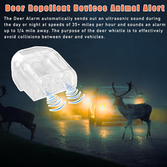 6 PCS Deer Whistles for Car, Automotive Deer Warning Whistle Devices, Animal War