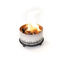Black Iron Trivet Candle Holder with Ball Feet for Outdoor Decor