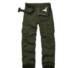 Men’s BDU Casual Military Pants, Tactical Wild Army 34, Cotton Green