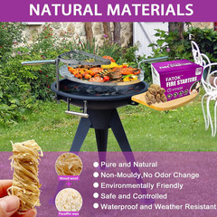 150Pcs Fire Starter, Natural Tumbleweed Fire Starters for Campfires, Fireplace,