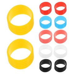 12Pcs Reusable Silicone Elastic Vibration Dampener Bands for Tennis Rackets