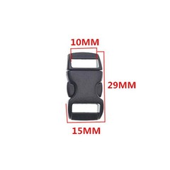 Plastic Buckle Plastic Buckle Practical Umbrella Rope 40pcs Black Bracelet