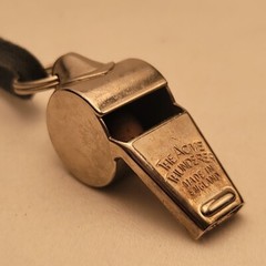 Vintage The ACME Thunderer Wooden Ball Whistle Original Made In England Referee