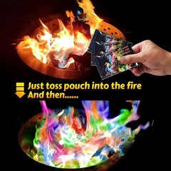 “HGD 6 Pack Magic Fire Color Packets for Campfire Fireplace Rainbow Flames”