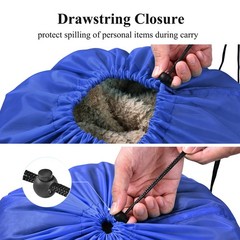 OTraki 28×45 inch Extra Large Laundry Bag 2 Pack Drawstring inch, Blue