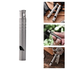 Adjustable Length Survival Whistle Outdoor Safety Suitable for Hiking Activity