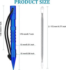 12-Piece Paracord Fid Set – Durable Stainless Steel Tools for Leather Crafting